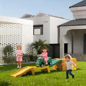 HAPPYMATY bright colors and durable build resist fading during year-round play.
