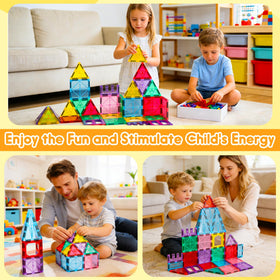 HAPPYMATY gift-ready box highlighting antibacterial materials and creativity.