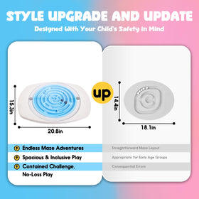 HAPPYMATY Maze Balance Board dual non-slip surfaces for safe training.