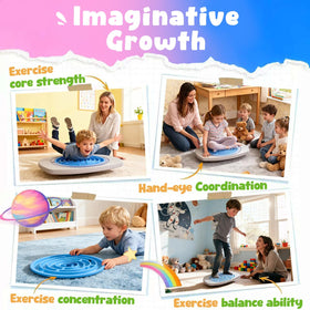 HAPPYMATY Maze Balance Board safety-core design supports sturdy, long practice sessions.