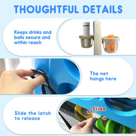 HAPPYMATY portable design for storage and travel.