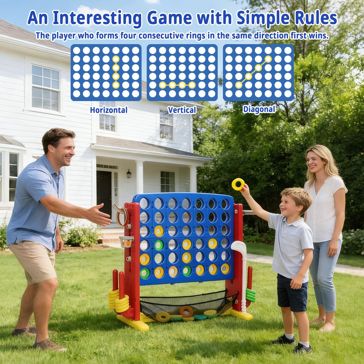 HAPPYMATY ring-toss-and-mini-golf promoting coordination and playful challenges