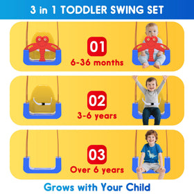 HAPPYMATY safety harness close-up highlighting secure baby swing