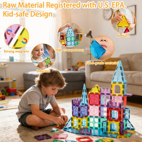 HAPPYMATY STEM-focused hands-on play boosts spatial reasoning.