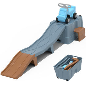 happymaty up and down roller coaster track boosts active outdoor play for kids.