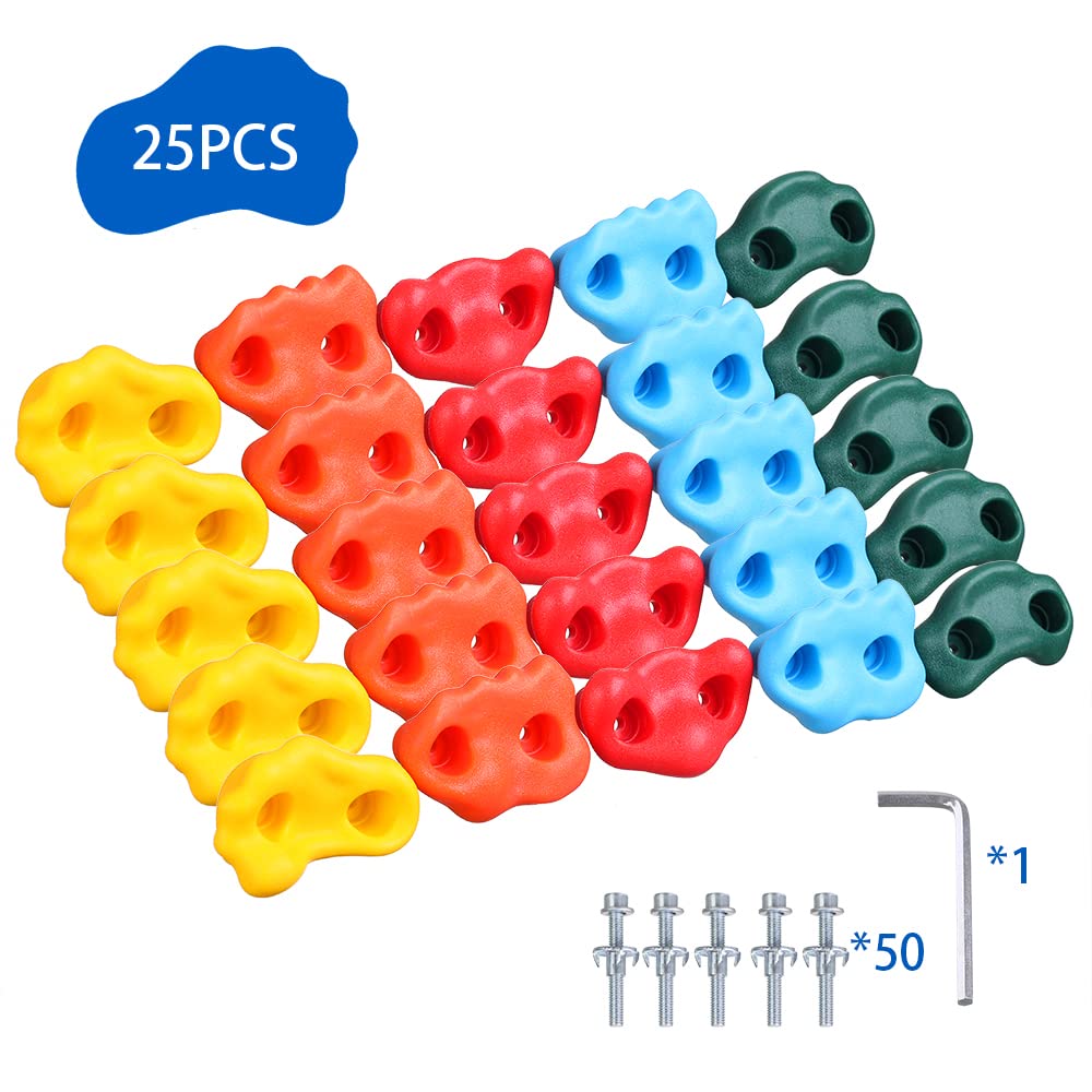 HAPPY MOTTE 25 DIY-friendly grips enable custom climbing wall designs.