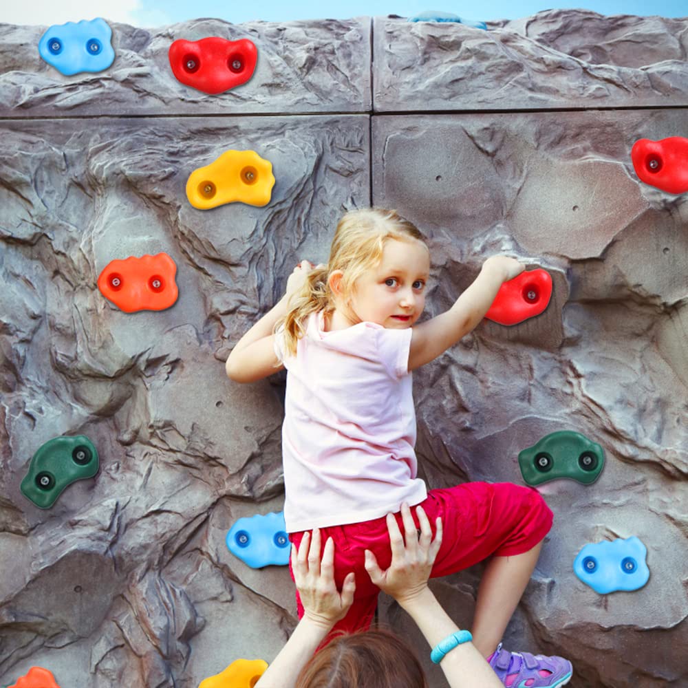 HAPPY MOTTE 25 hardware-included holds simplify quick installation for indoor or outdoor use.