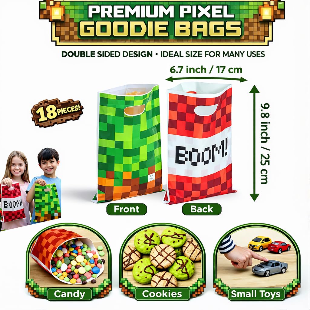 HappySet Pixel Napkins: coordinating napkins to simplify post-party cleanup.