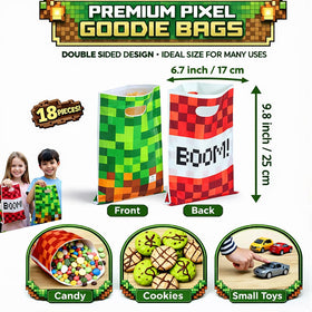 HappySet Pixel Napkins: coordinating napkins to simplify post-party cleanup.