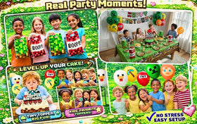 HappySet Pixel Party Decor: unified gaming theme that elevates any kids' event.
