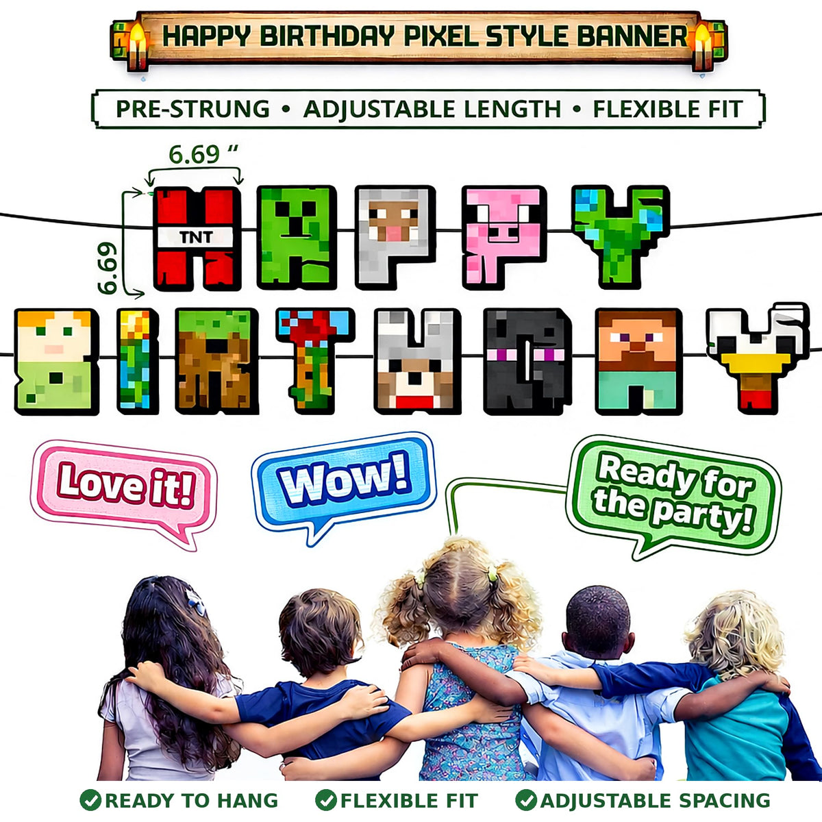 HappySet Pixel Toppers: game-inspired toppers for cakes and snacks.