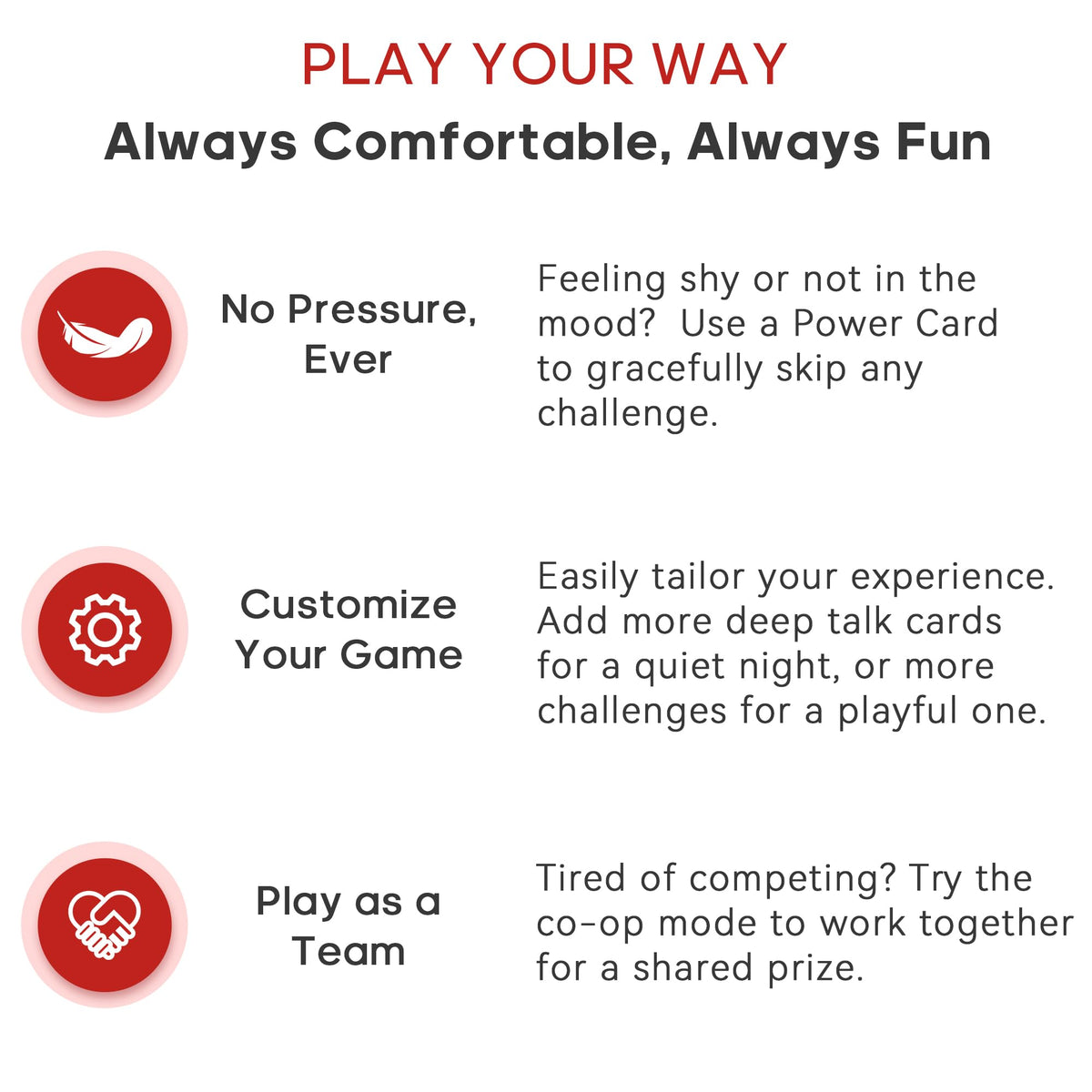 Happytalk Couples Games contents shown for endless date night options.