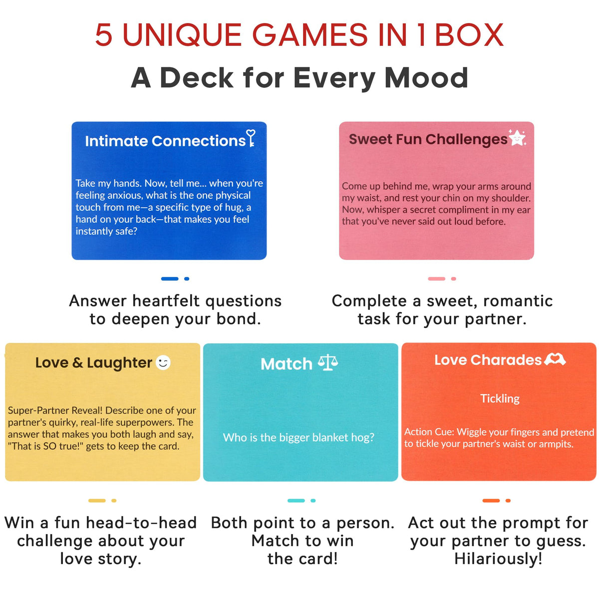 Happytalk Couples Games challenge cards energize date night.