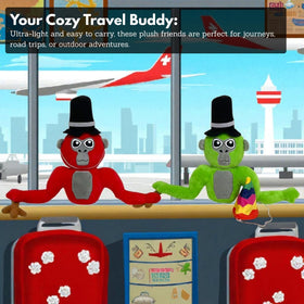 HappyToy Kid green plush buddy ideal for travel comfort and daytime fun