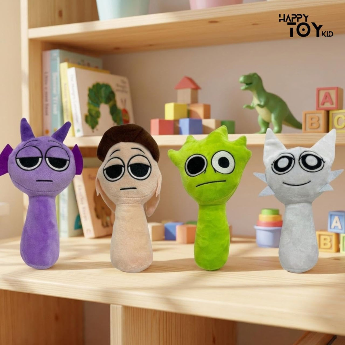 HappyToy Kid plush on display-ready packaging for store shelves