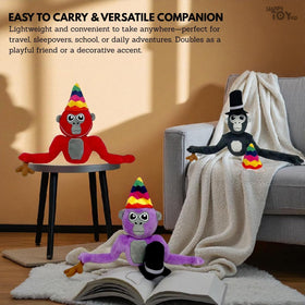 HappyToy Kid purple plush buddy adds color to pretend play and gifts