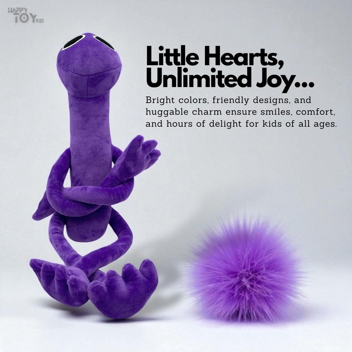 HappyToy Kid plush unicorns add color and imaginative playtime