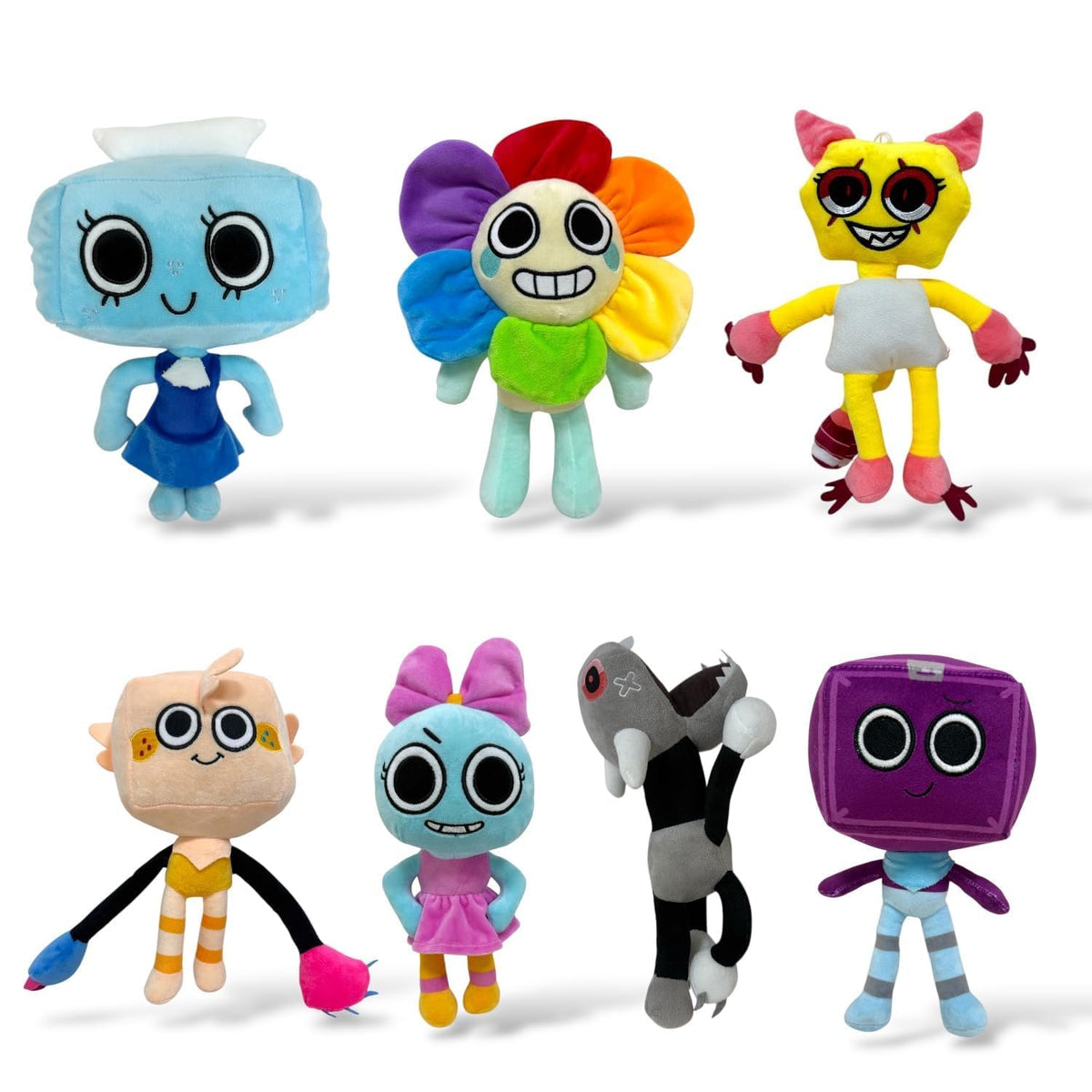 HappyToy Kid plush set of seven adorable plushies for playful mornings and cozy bedtimes.