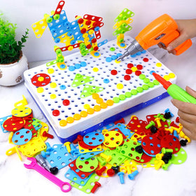 HAPTIME Design Drill Toy Butterfly pattern sparks imaginative color play.