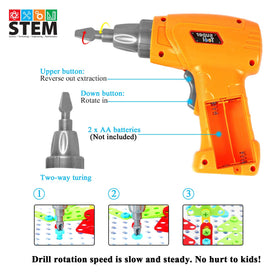 HAPTIME Design Drill Toy Flowers pattern supports pattern recognition during assembly.
