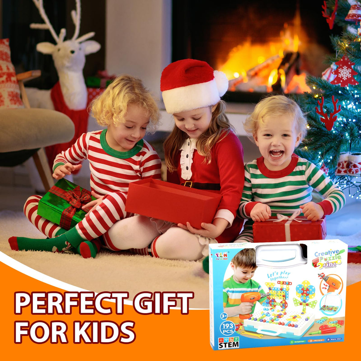 HAPTIME Design Drill Toy Safe ABS materials ensure durable, child-friendly play.