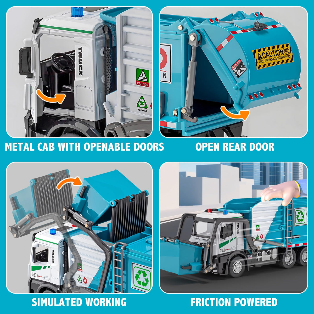 HAPYAD metal cab and ABS body highlight durable construction.