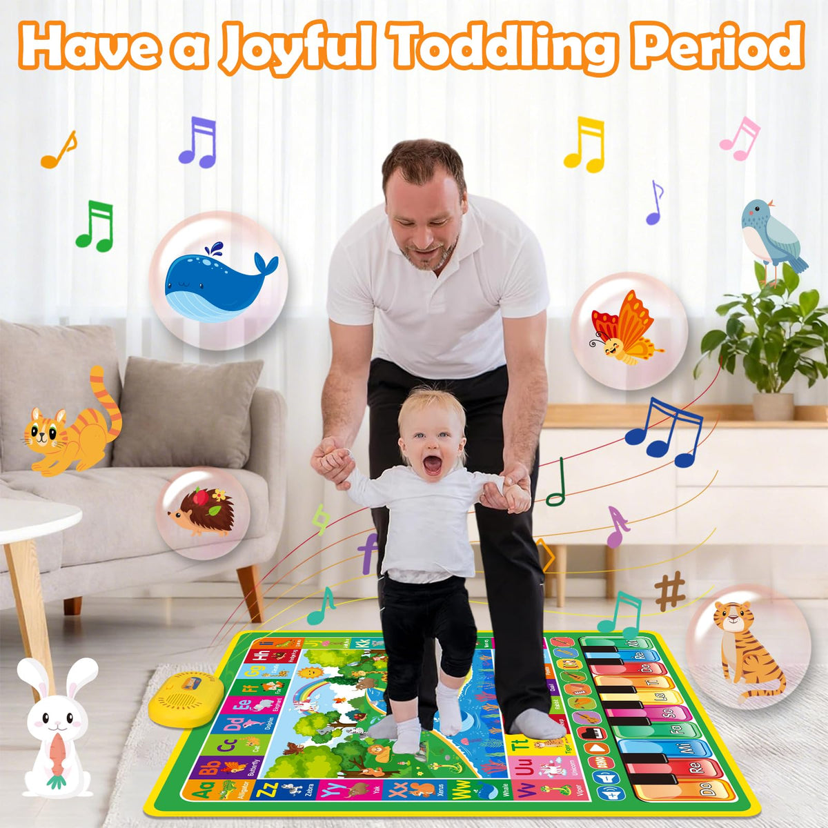 Hapyland gift-ready mat supports early creativity and language exposure