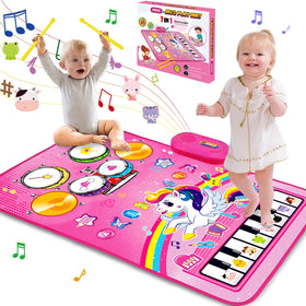 Hapyland music mat piano side for tactile piano exploration and melodies.