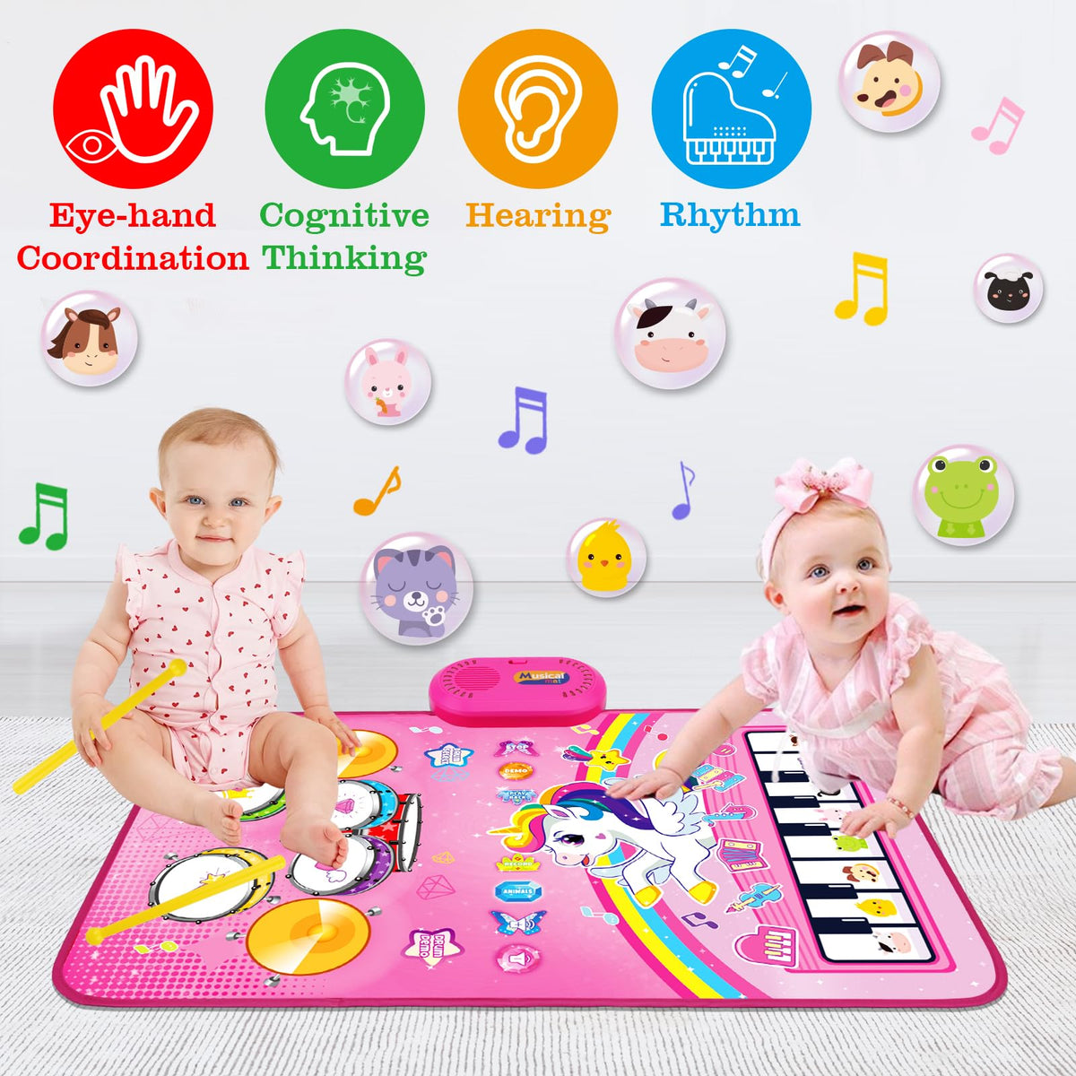 Volume control on the Hapyland music mat for safer listening.