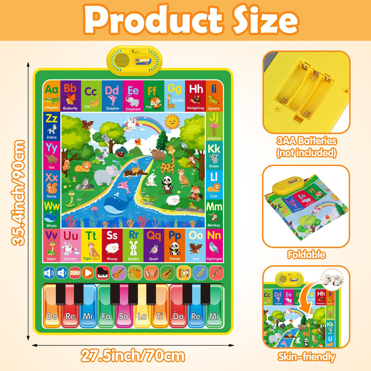 Hapyland piano keys invite hands-on musical exploration for toddlers