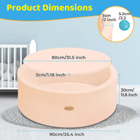 HARBOLLE Ball Pit cleaning removable pad simplifies maintenance.