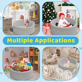 HARBOLLE dimensions image shows 35.4 inch diameter for spacious play space