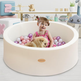 HARBOLLE white ball pit complements modern room decor