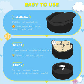 HARBOLLE vacuum-seal design helps compact storage until use.