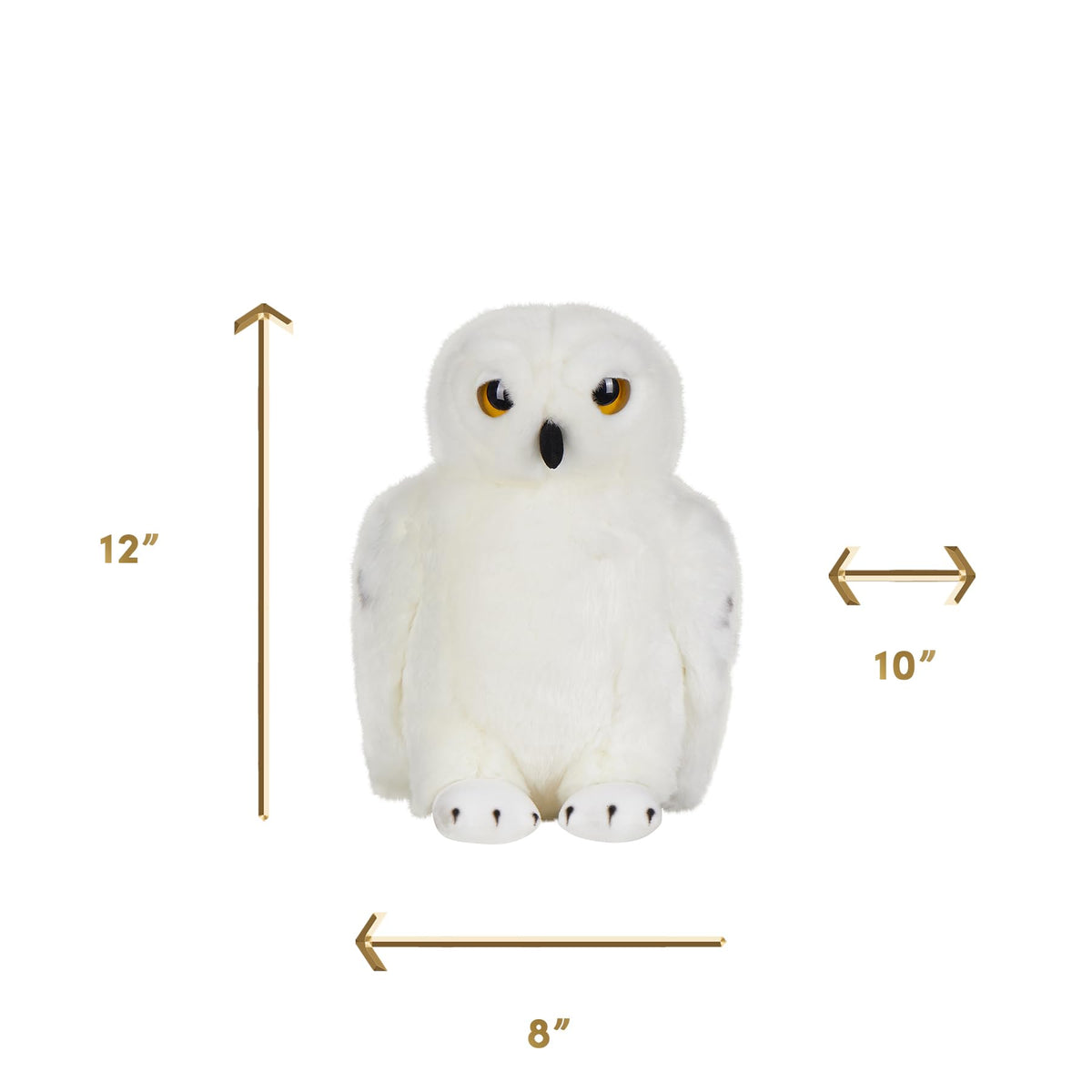 Harry Potter Hedwig beak close-up with crisp stitching on plush