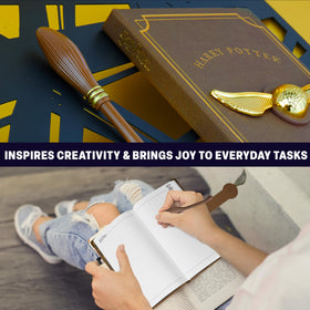 Harry Potter journal faux leather cover feels premium and durable.