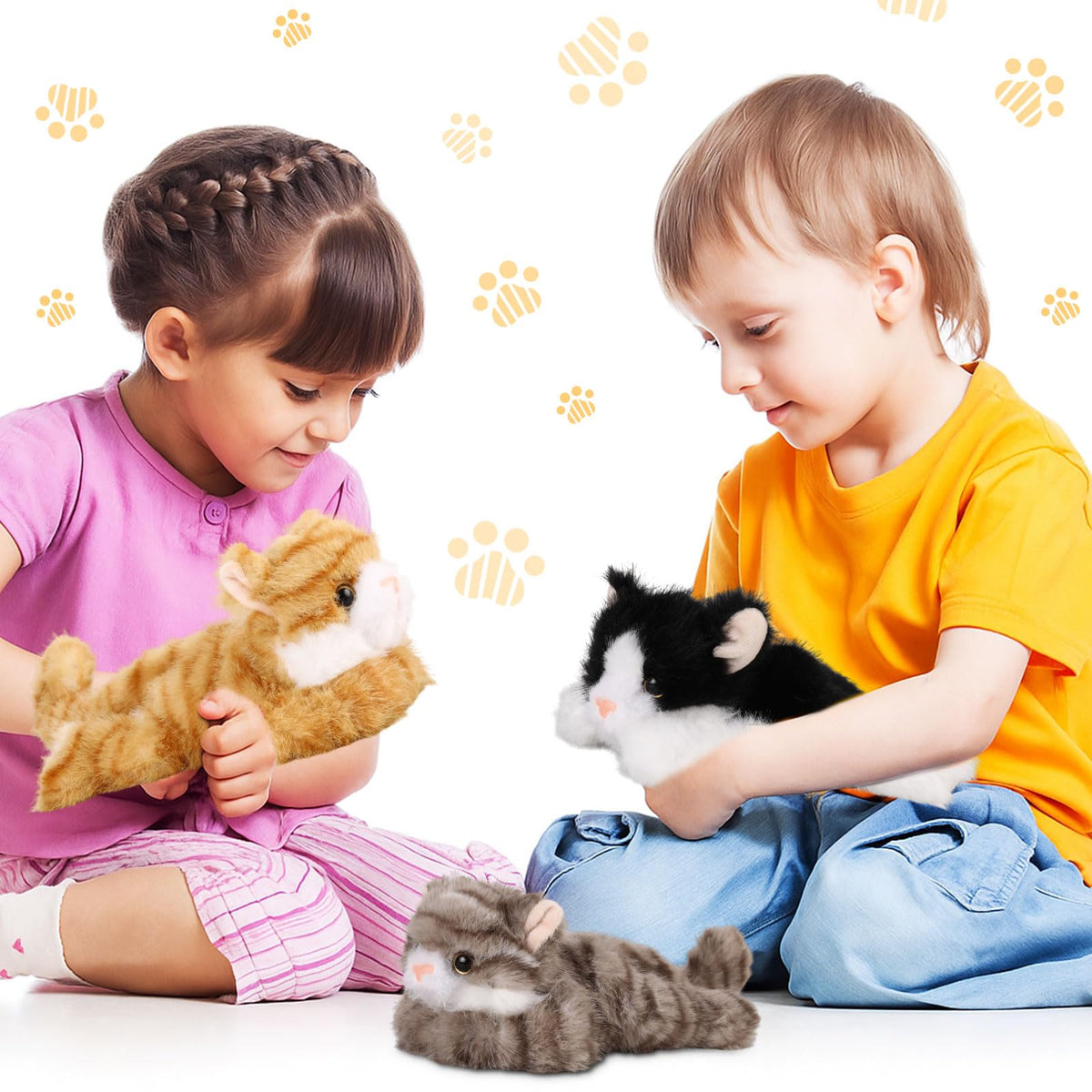 Harrycle 23 cm plush kittens ready for cozy naps and display