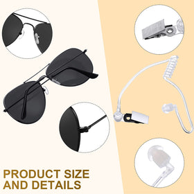 Harrycle black sunglasses for spy-themed outfits at parties.