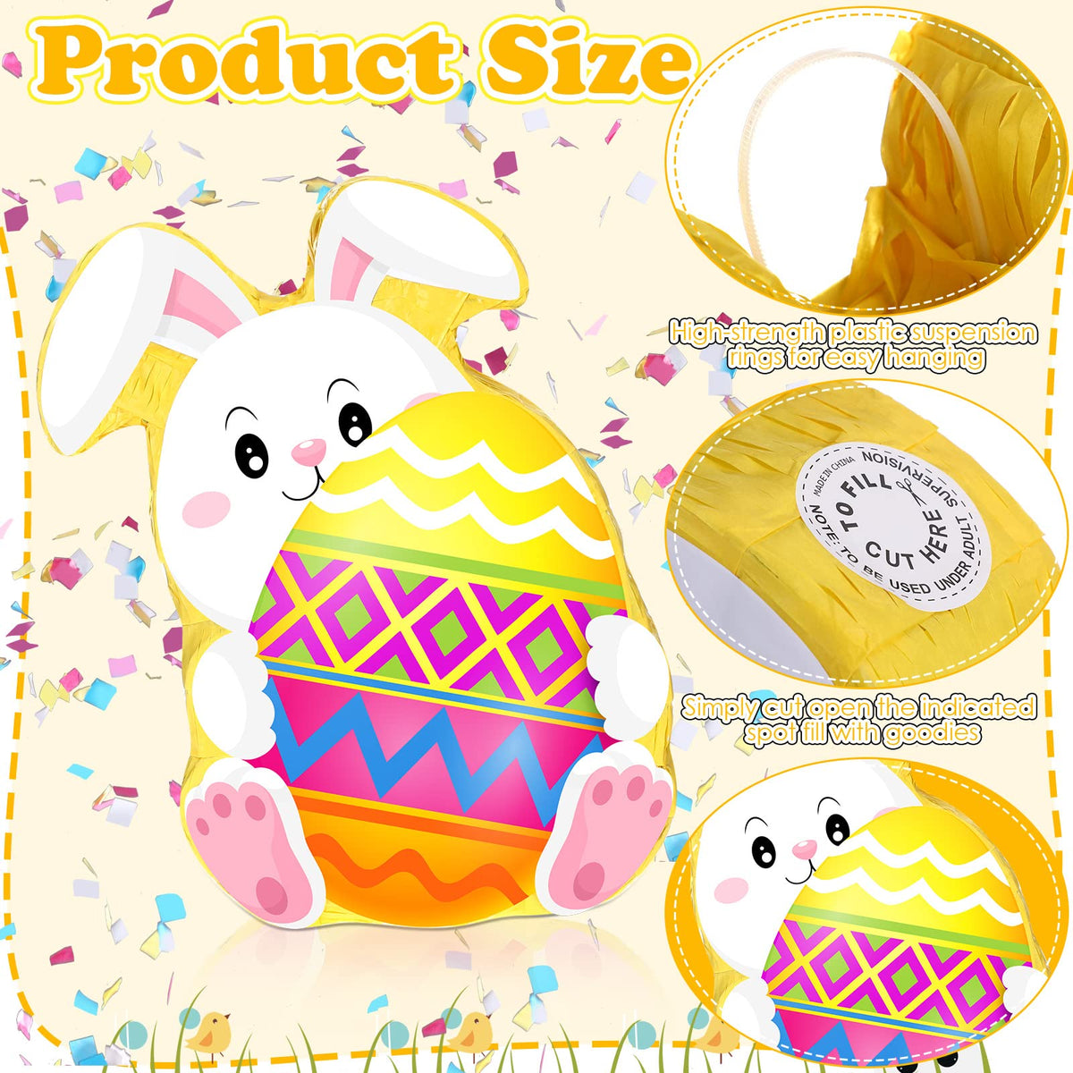 Harrycle Bunny Pinata bat for engaging game play.