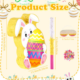 Harrycle Bunny Pinata confetti filler adds festive surprise.