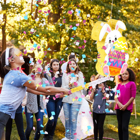 Harrycle Bunny Pinata party centerpiece boosts Easter celebration atmosphere.