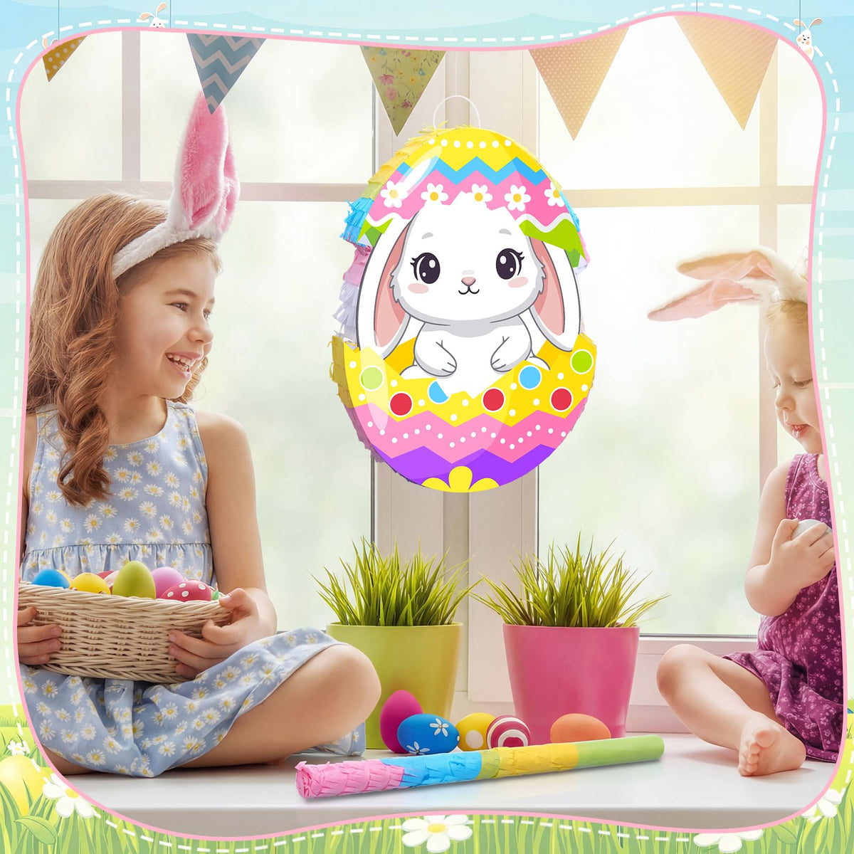 Harrycle Easter Pinata Opening Hole to fill treats.