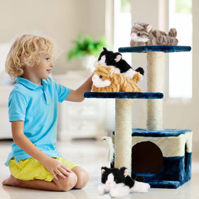 Harrycle cat plush toys suitable for kids' bedrooms and play areas