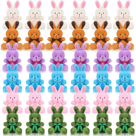 Harrycle mini bunny blue 4-inch plush for party favors and home decor.