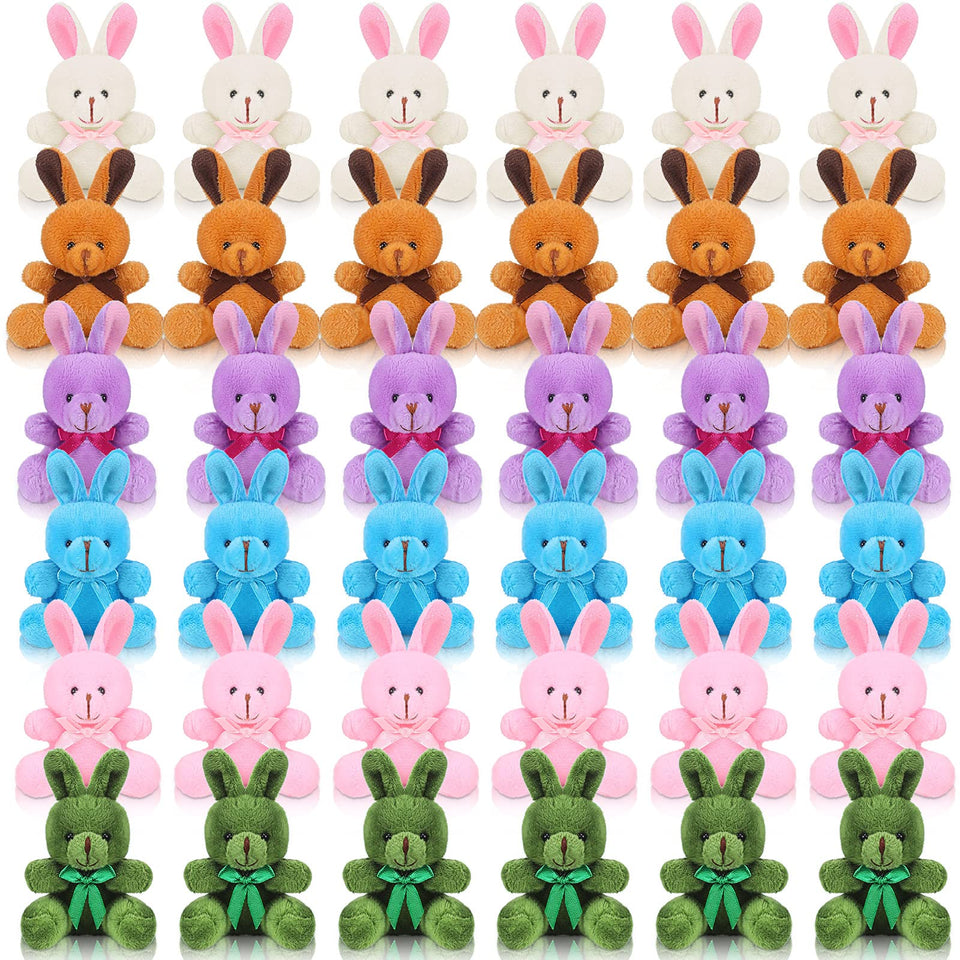 Harrycle mini bunny blue 4-inch plush for party favors and home decor.