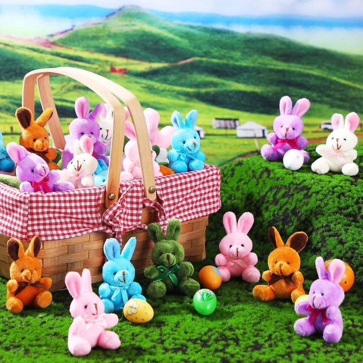 Harrycle mini bunny brown 4-inch plush adds cute flair to desks.