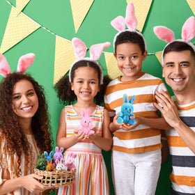 Harrycle mini bunny bulk-pack 4-inch plush set for events and celebrations.