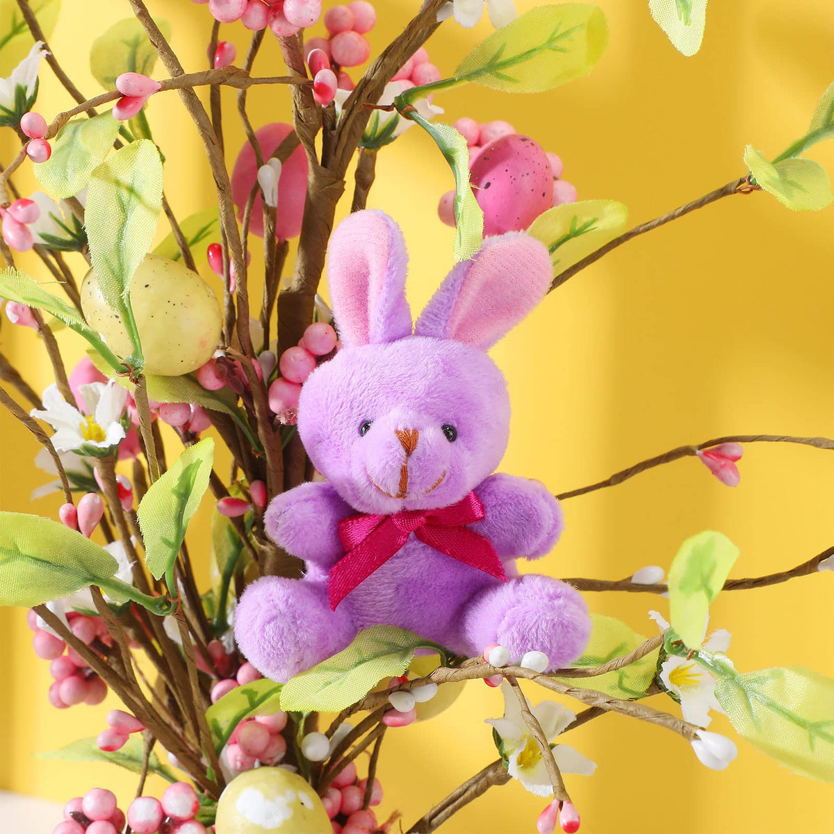 Harrycle mini bunny creamy white 4-inch plush complements baby showers and decor.