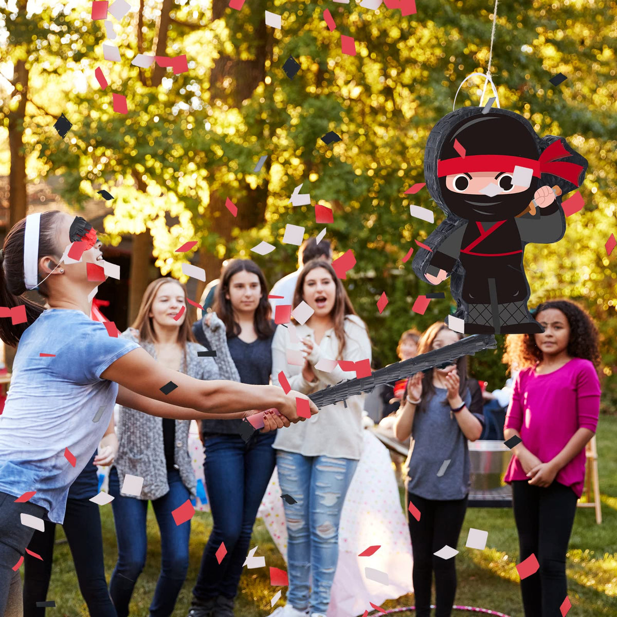 Harrycle Ninja Pinata Mini packaging highlights durable construction