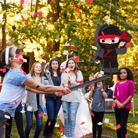 Harrycle Ninja Pinata Mini packaging highlights durable construction
